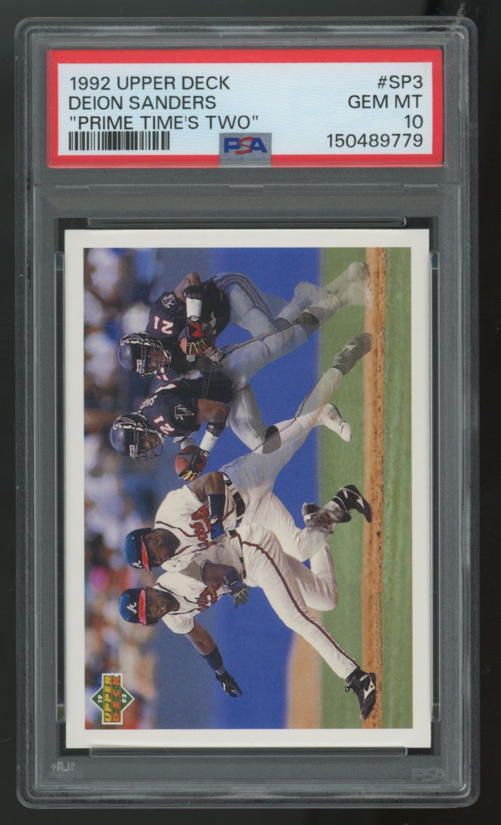 1992 Upper Deck Deion Sanders "Prime Time's Two" #SP3 PSA 10