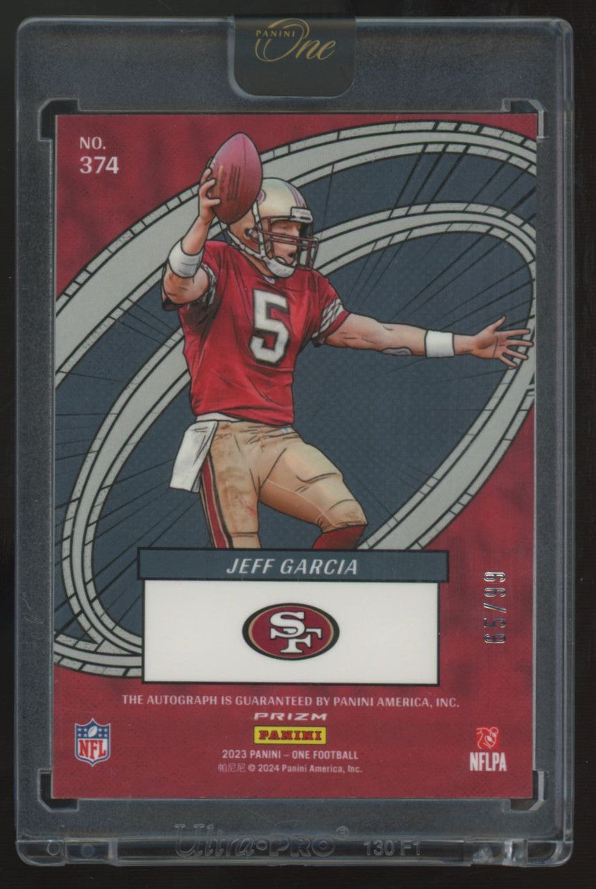 2023 Panini One Jeff Garcia The Oneders Auto /99 #374