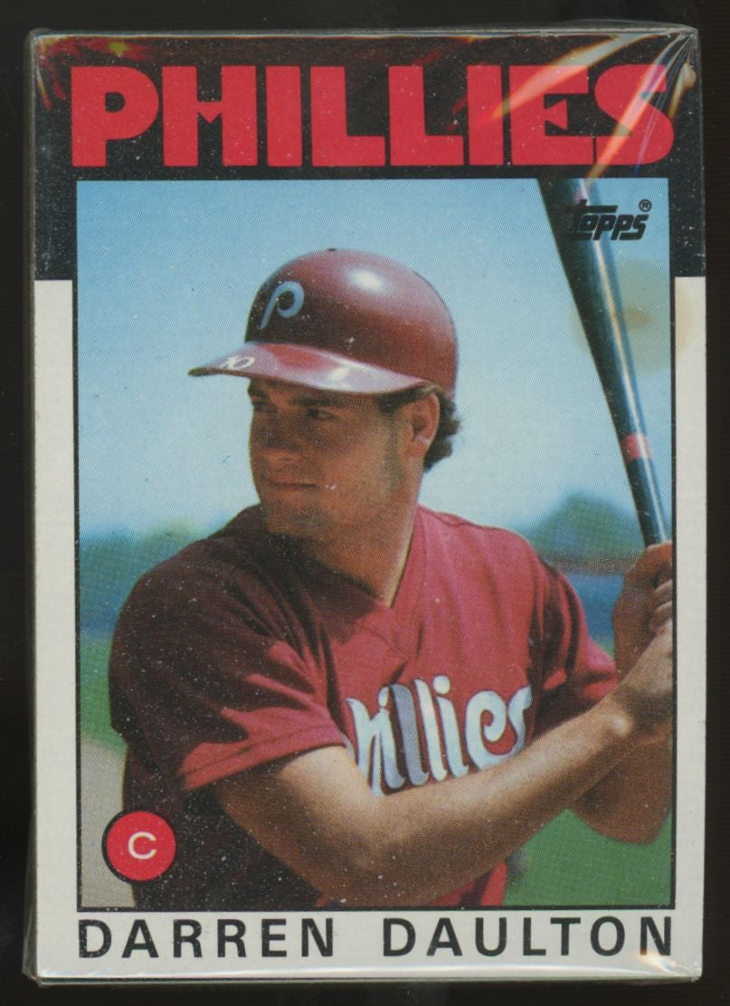 1986 Topps Baseball Grocery Cello Pack Sealed Ryne Sandberg On Back