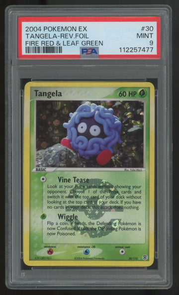 2004 Pokemon Tangela Fire Red & Leaf Green Reverse Holo #30 PSA 9
