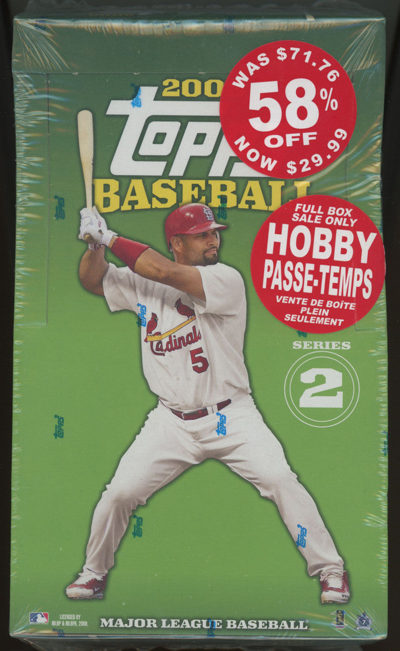 2008 Topps Baseball Series 2 36 Pack Box Factory Sealed