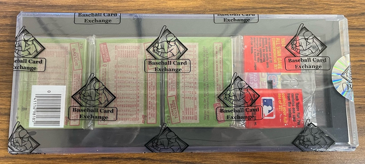 1985 Topps Baseball Sealed Rack Pack BBCE Wrapped Puckett RC on Top (3 HOF)