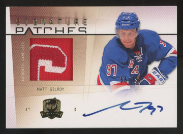2009-10 Upper Deck The Cup Matt Gilroy Patch Auto /75 #SP-GI