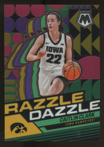 2024 Panini Caitlin Clark Collection Mosaic Caitlin Clark Razzle Dazzle #RD1
