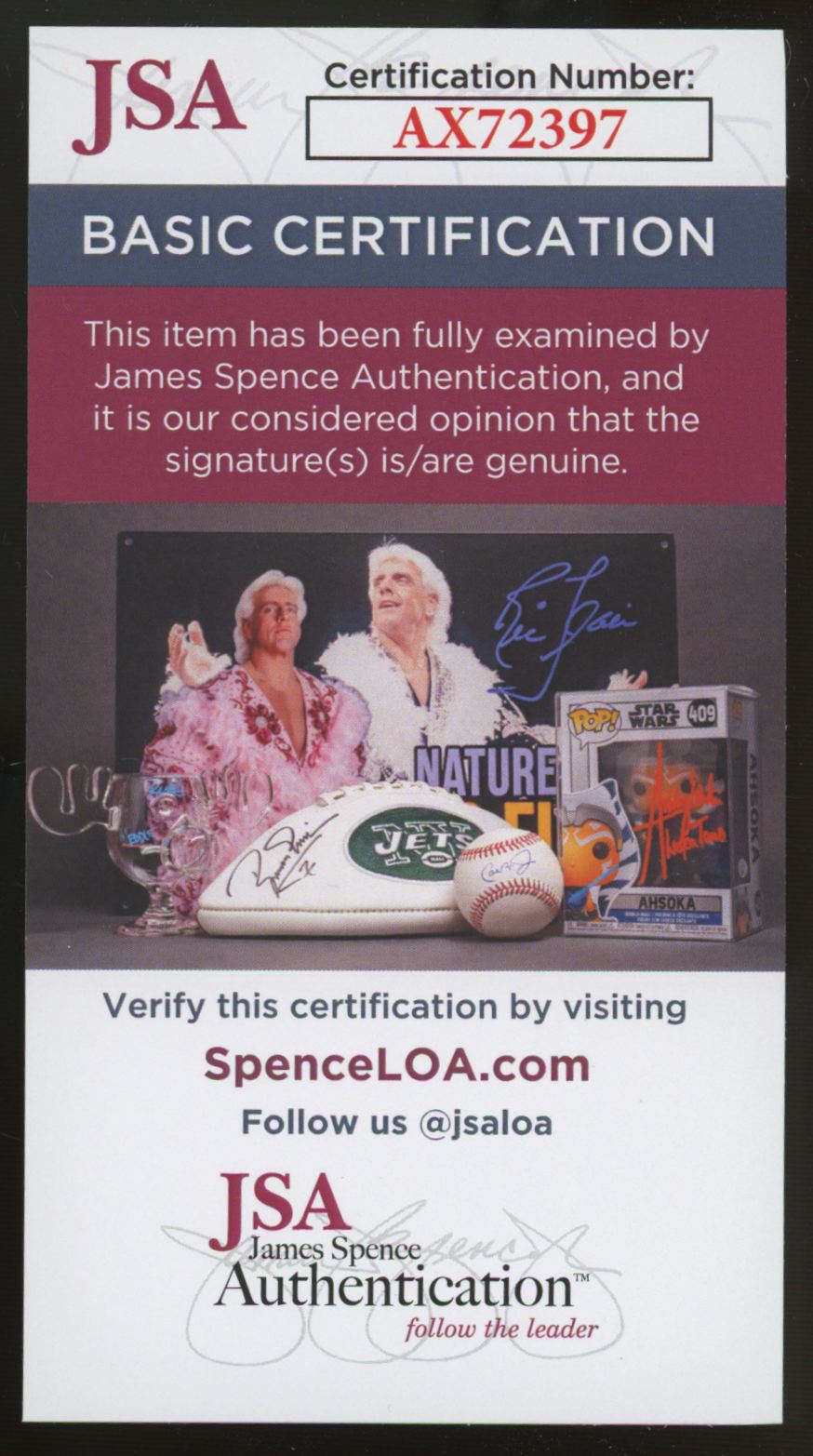 1980 Ernie Banks Signed Inscribed Autographed Index Card JSA Authentic