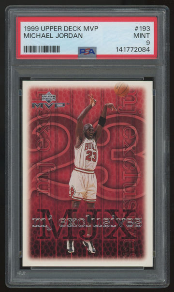 1999-00 Upper Deck MVP Michael Jordan Exclusives #193 PSA 9