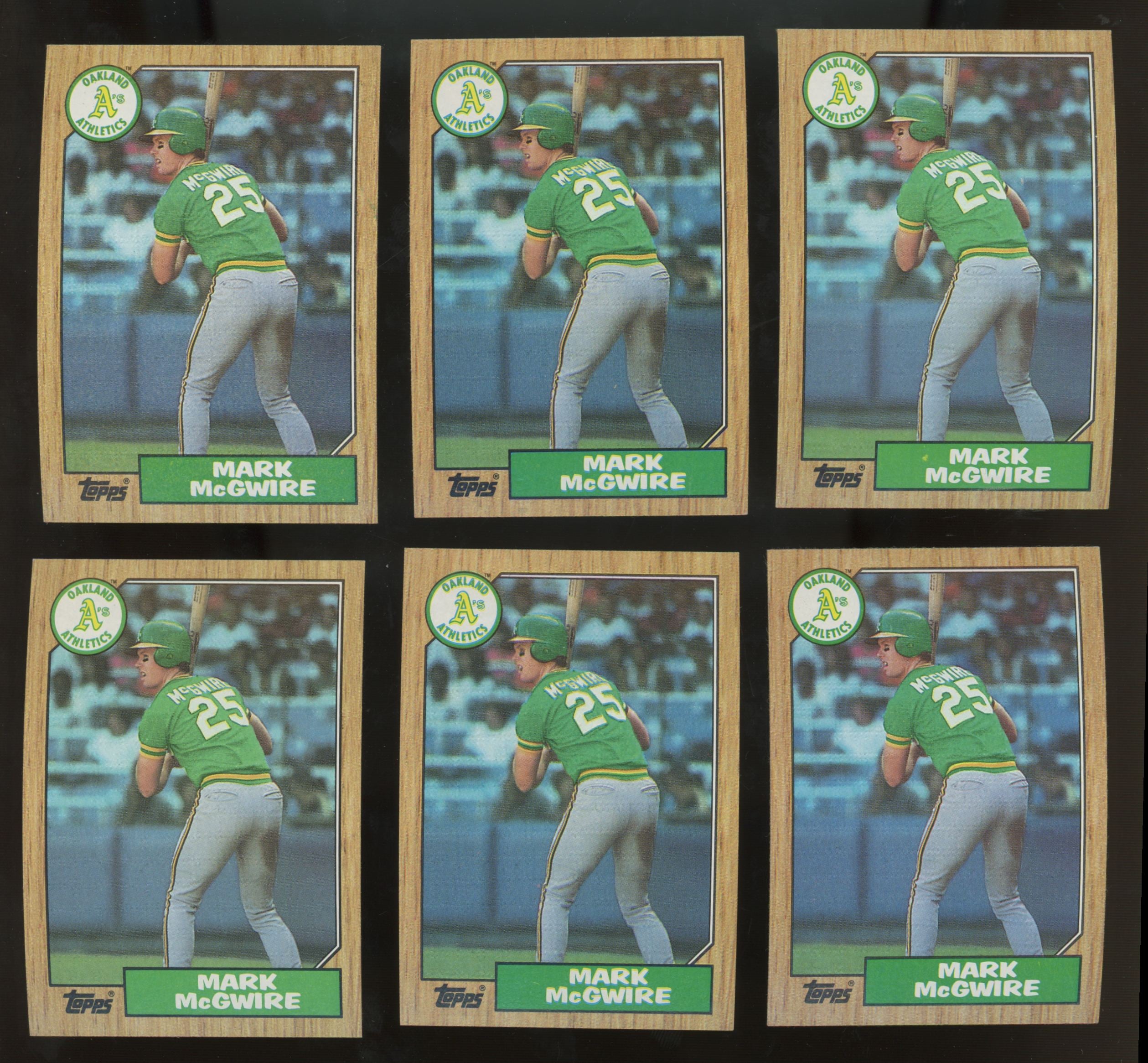 1987 Topps Mark McGwire RC #366 (Lot Of 29)