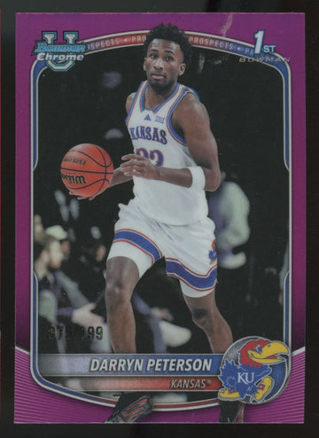 2025-26 Bowman Chrome U Darryn Peterson 1st Fuchsia Refractor /199 #BCP-2
