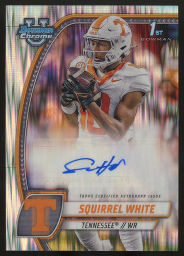 2024 Bowman University Chrome Squirrel White 1st Auto Stealth #PA-SWH
