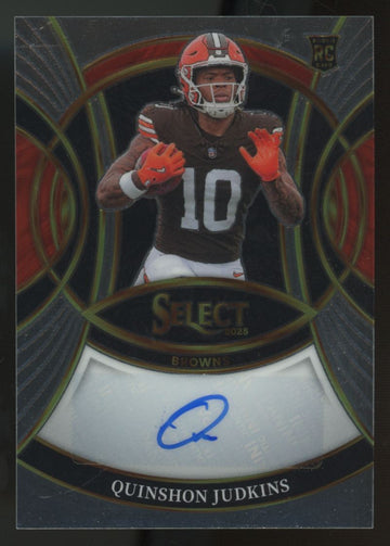 2025 Panini Select Quinshon Judkins RC Signatures Auto #RSI-QJS