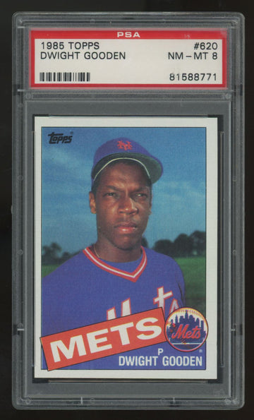 1985 Topps Dwight Gooden RC #620 PSA 8