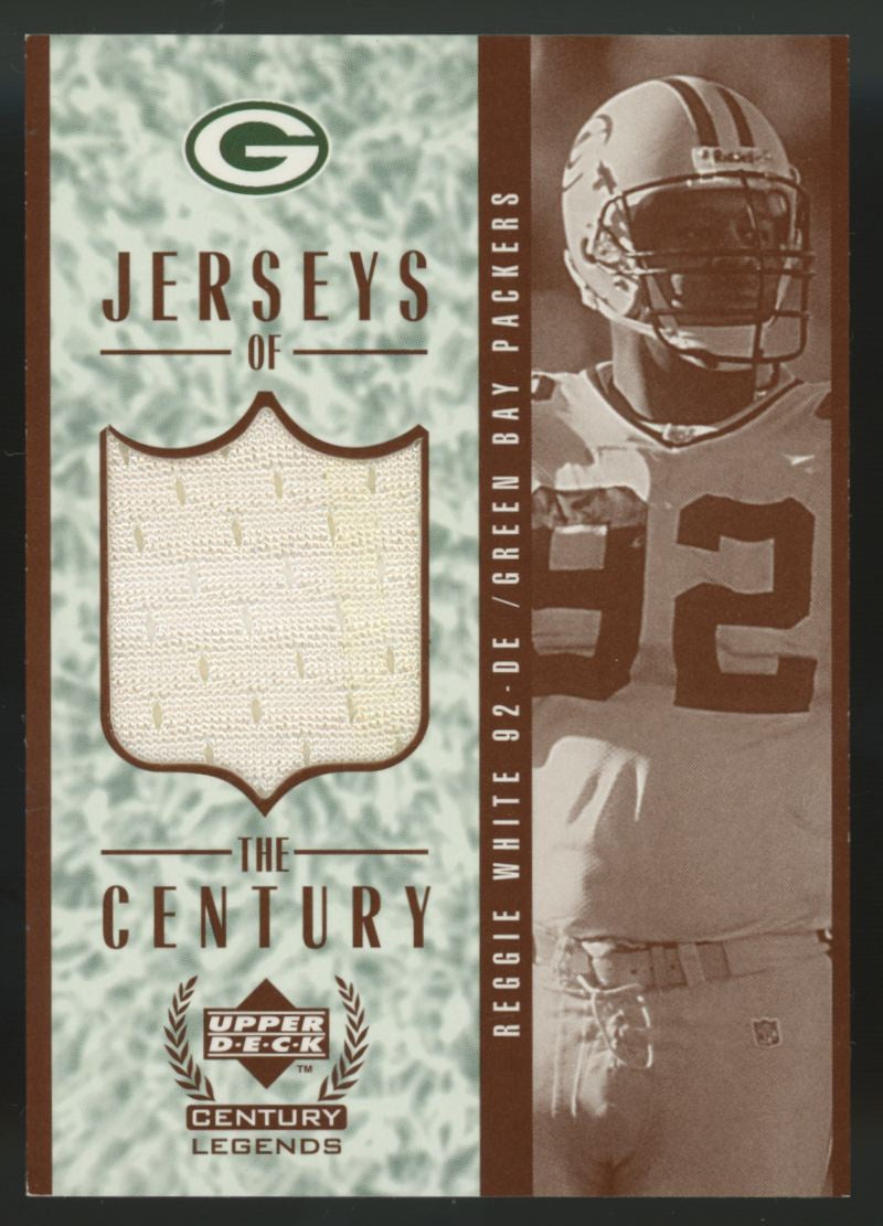 1999 Upper Deck Century Legends Reggie White Jerseys Of The Century Patch #GJ5