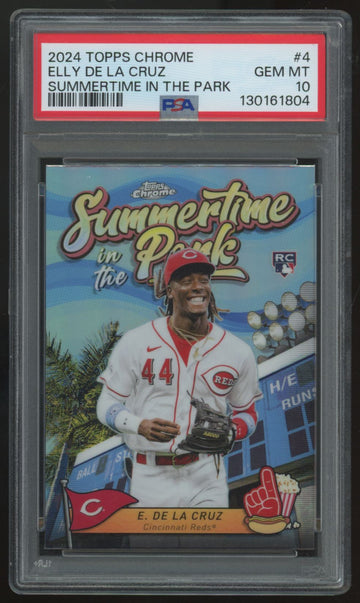 2024 Topps Chrome Elly De La Cruz RC Summertime In The Park #SITP-4 PSA 10 *804