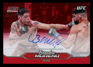 2025 Topps Stadium Club UFC Brandon Moreno Red Auto /50 #CAS-BMO