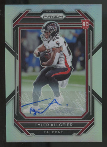 2022 Panini Prizm Tyler Allgeier RC Auto Silver #344