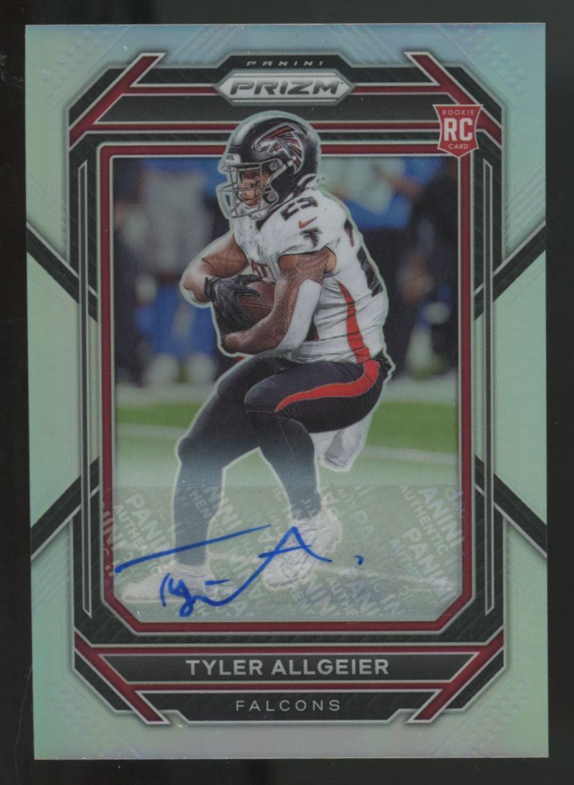 2022 Panini Prizm Tyler Allgeier RC Auto Silver #344