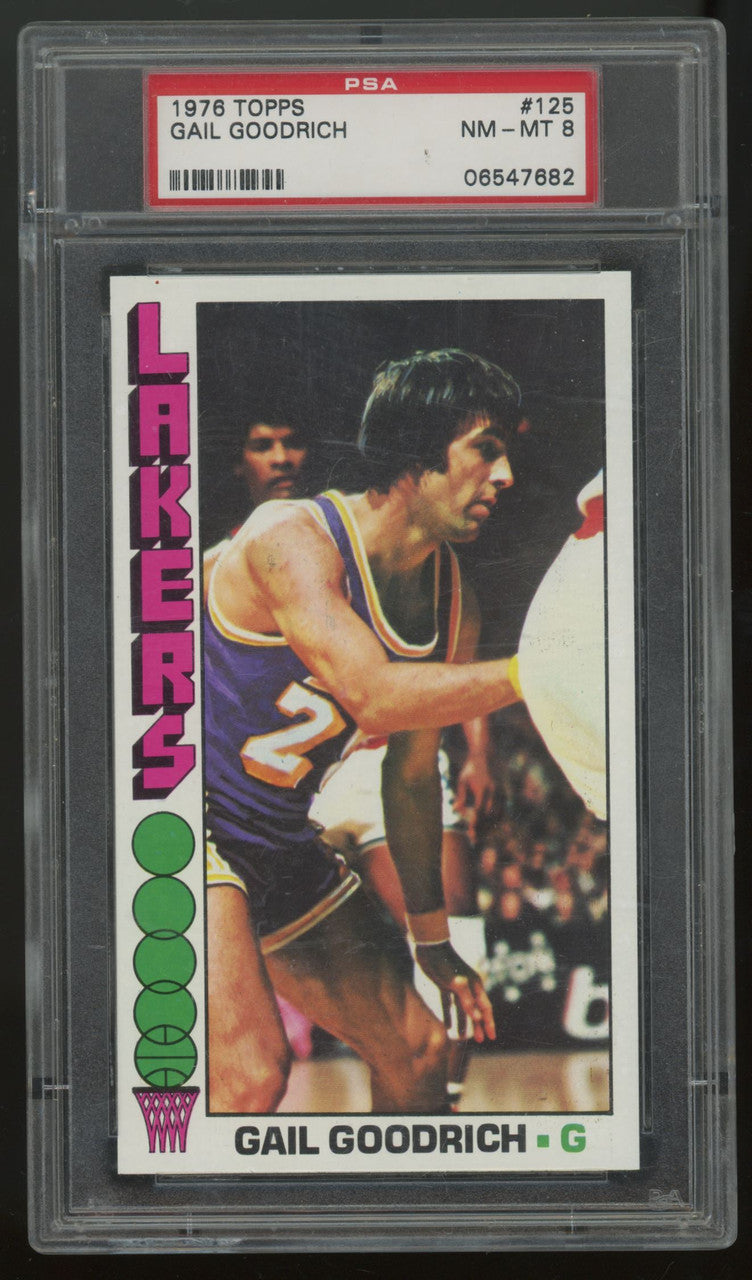 1976-77 Topps Gail Goodrich #125 PSA 8