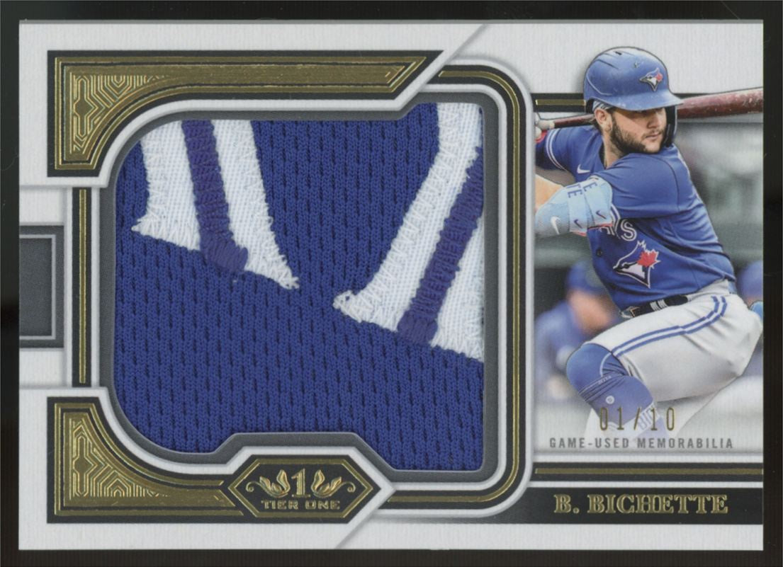 2023 Topps Tier One Bo Bichette Prodigious Patch Relic /10 #PP-BB