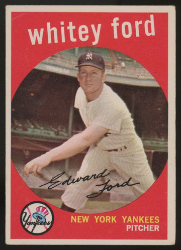 1959 Topps Whitey Ford #430 G/VG (Wrinkles)