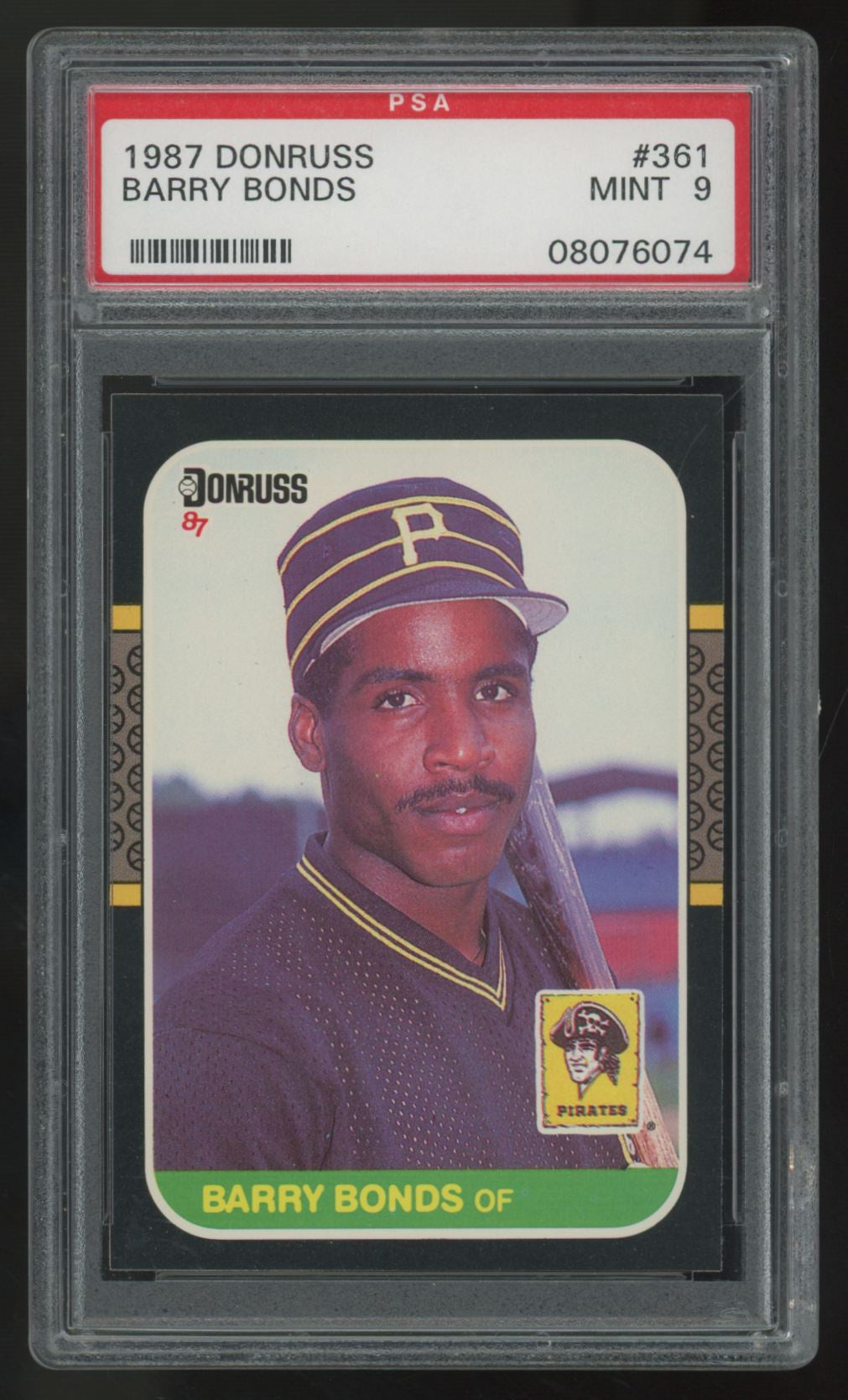 1987 Donruss Barry Bonds #361 PSA 9 *074