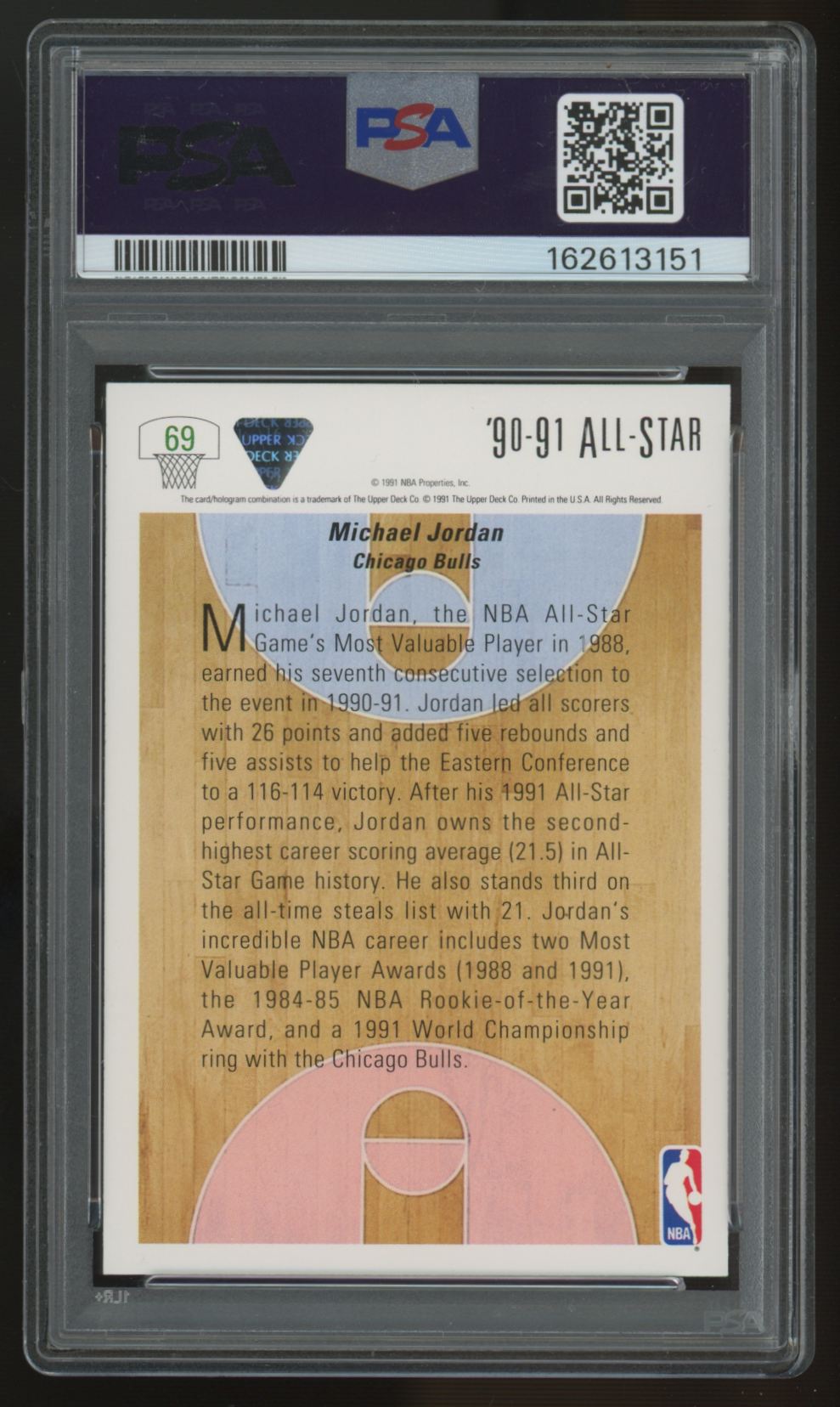 1991-92 Upper Deck Michael Jordan #69 PSA 10