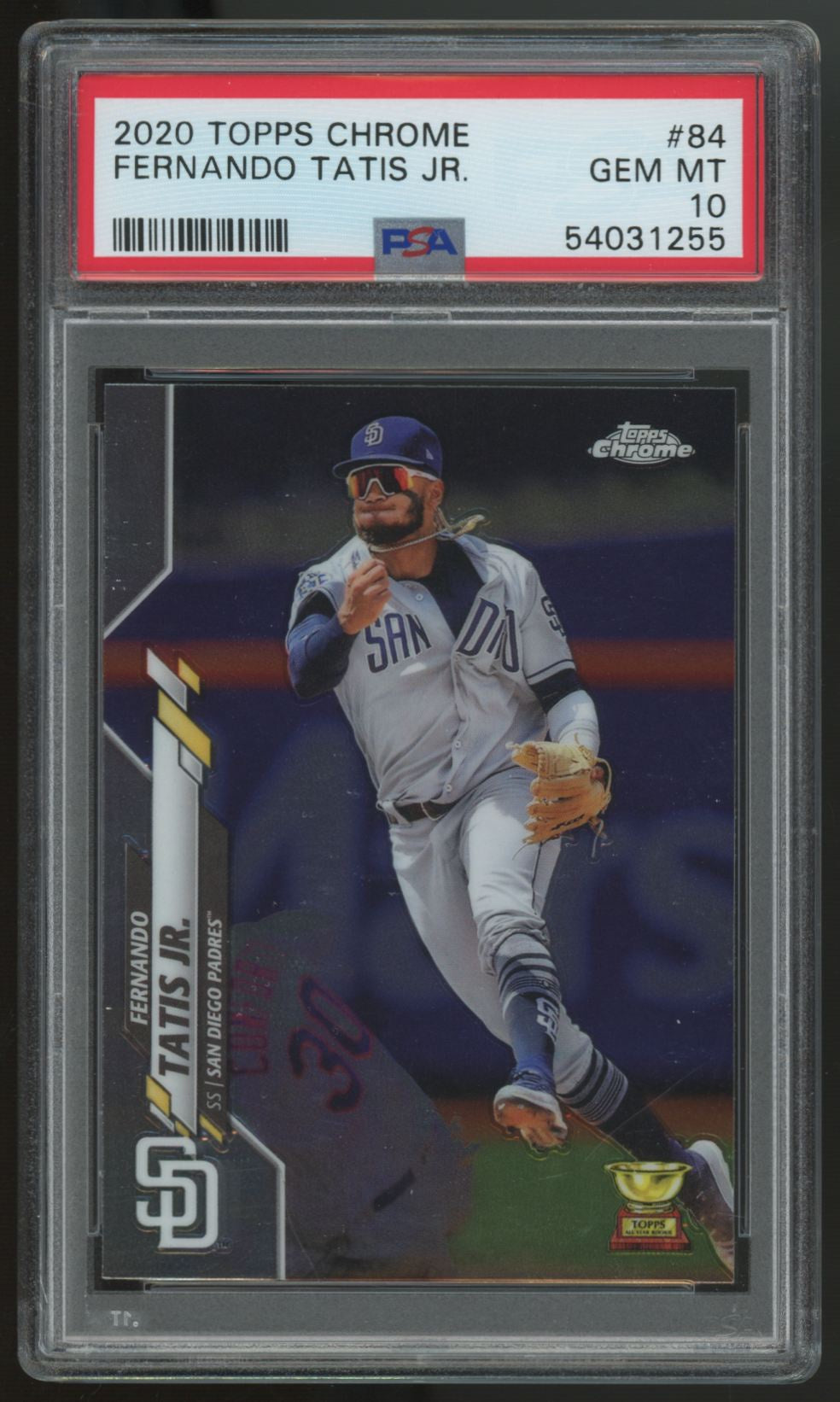 2020 Topps Chrome Fernando Tatis Jr. Gold Cup #84 PSA 10 *255