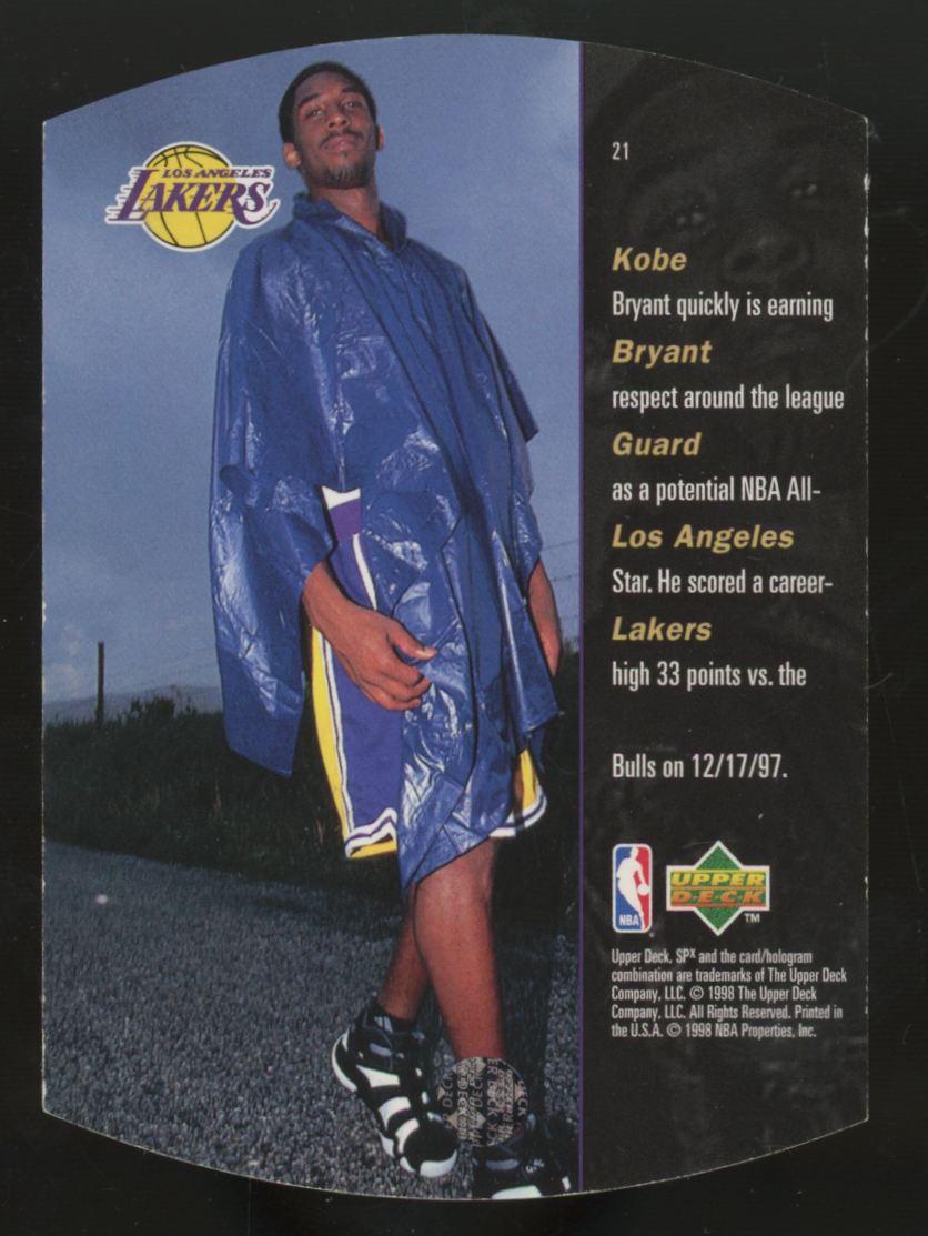 1997-98 Upper Deck SPx Kobe Bryant Sky Blue Die-Cut #21