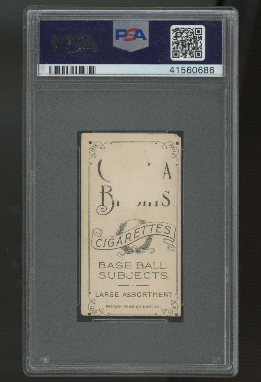 1909-1911 T206 Bill Lattimore Carolina Brights Back PSA 1