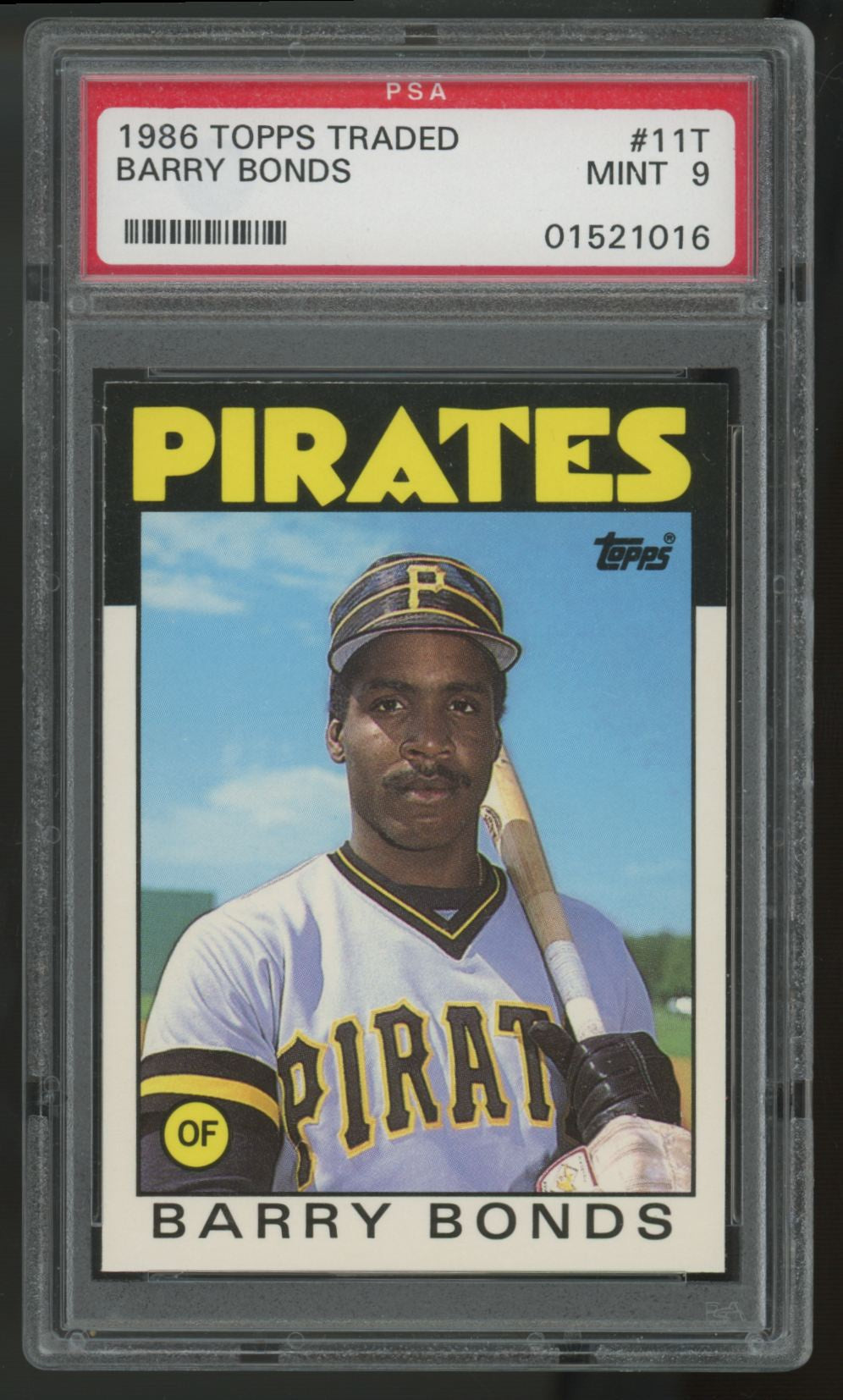 1986 Topps Traded Barry Bonds RC #11T PSA 9