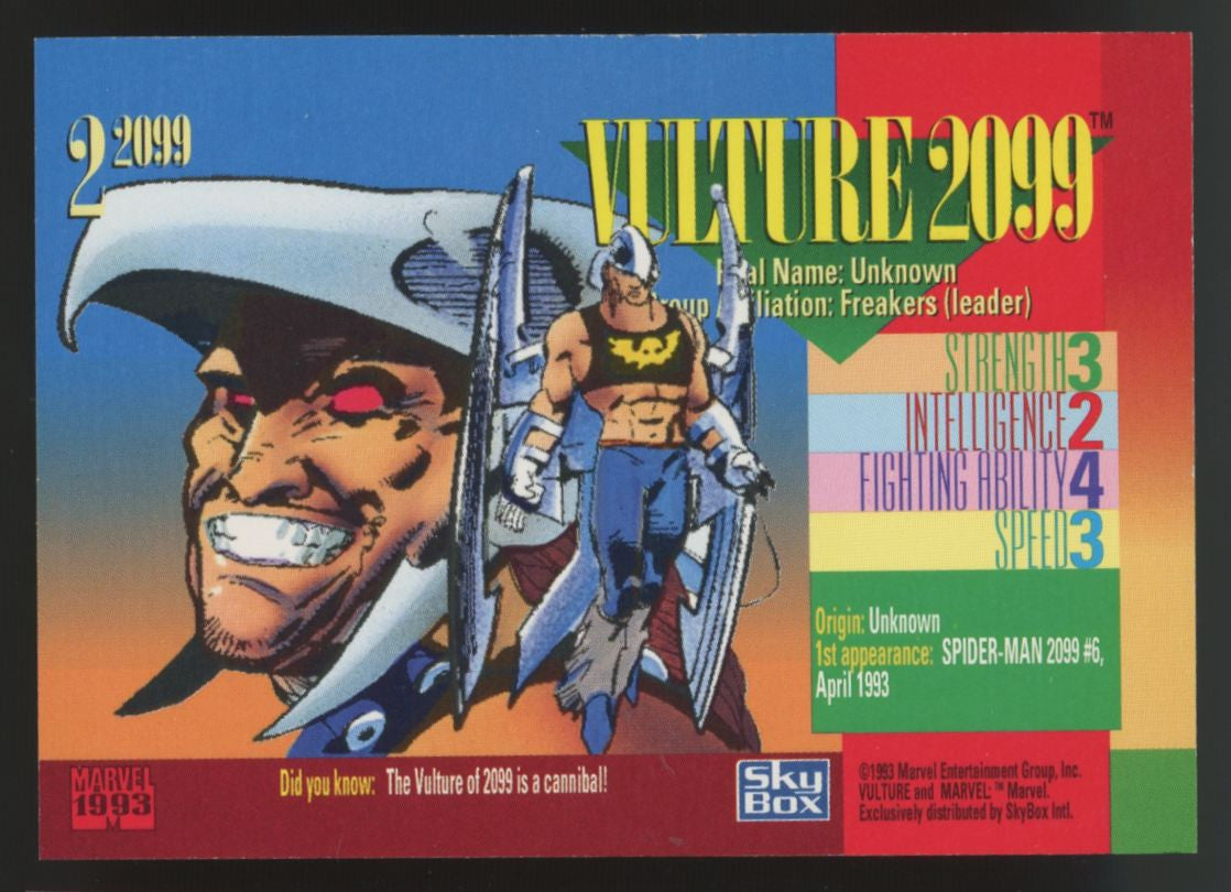 1993 SkyBox Marvel Universe Series 4 Red Foil Complete Set (9) NM