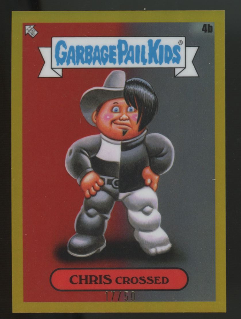 2024 Topps Garbage Pail Kids Chrome Chris Crossed Gold /50 #4B