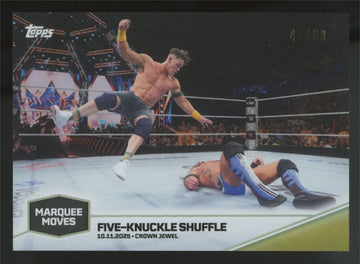 2025 Topps John Cena Marquee Moves Five-Knuckle Shuffle Gold Foil /50 #MM4