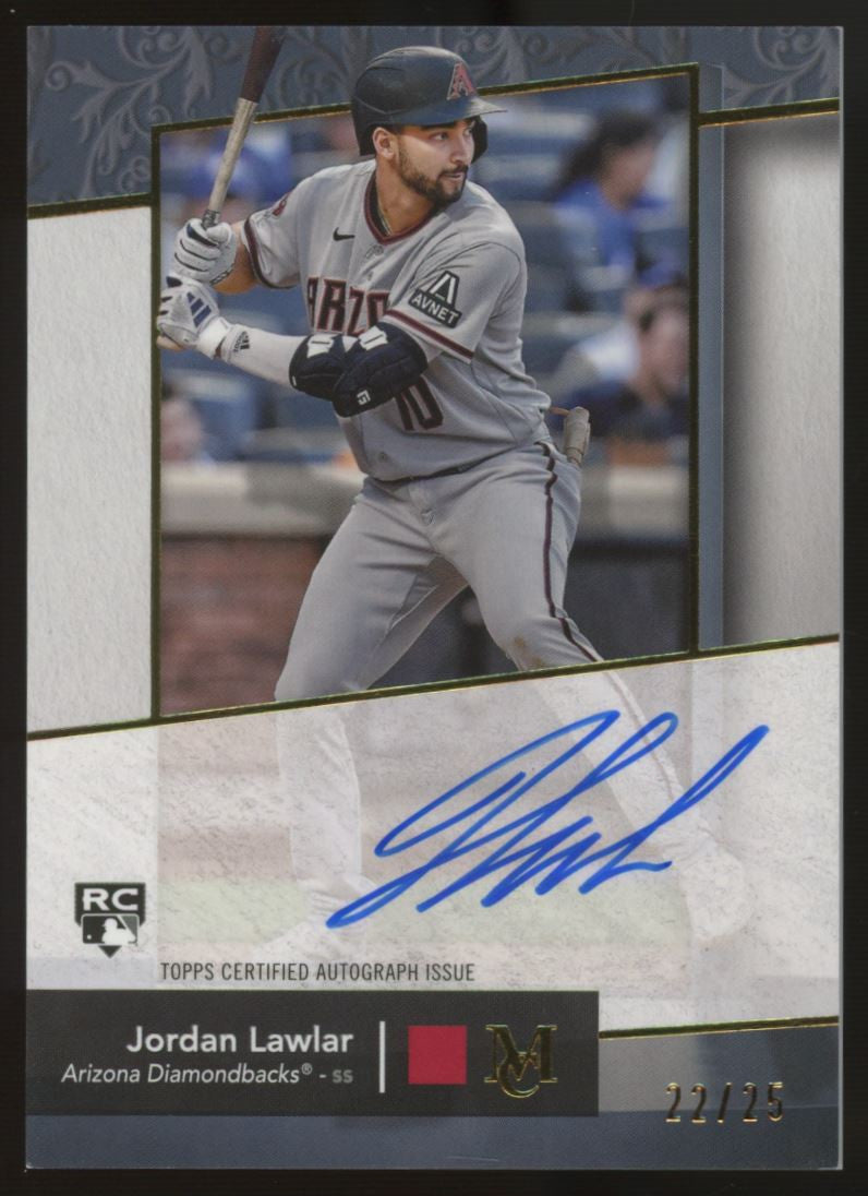 2024 Museum Collection Jordan Lawlar RC Auto Gold /25 #AA-JL