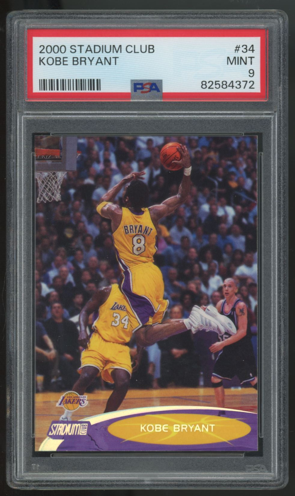 2000-01 Stadium Club Kobe Bryant #34 PSA 9