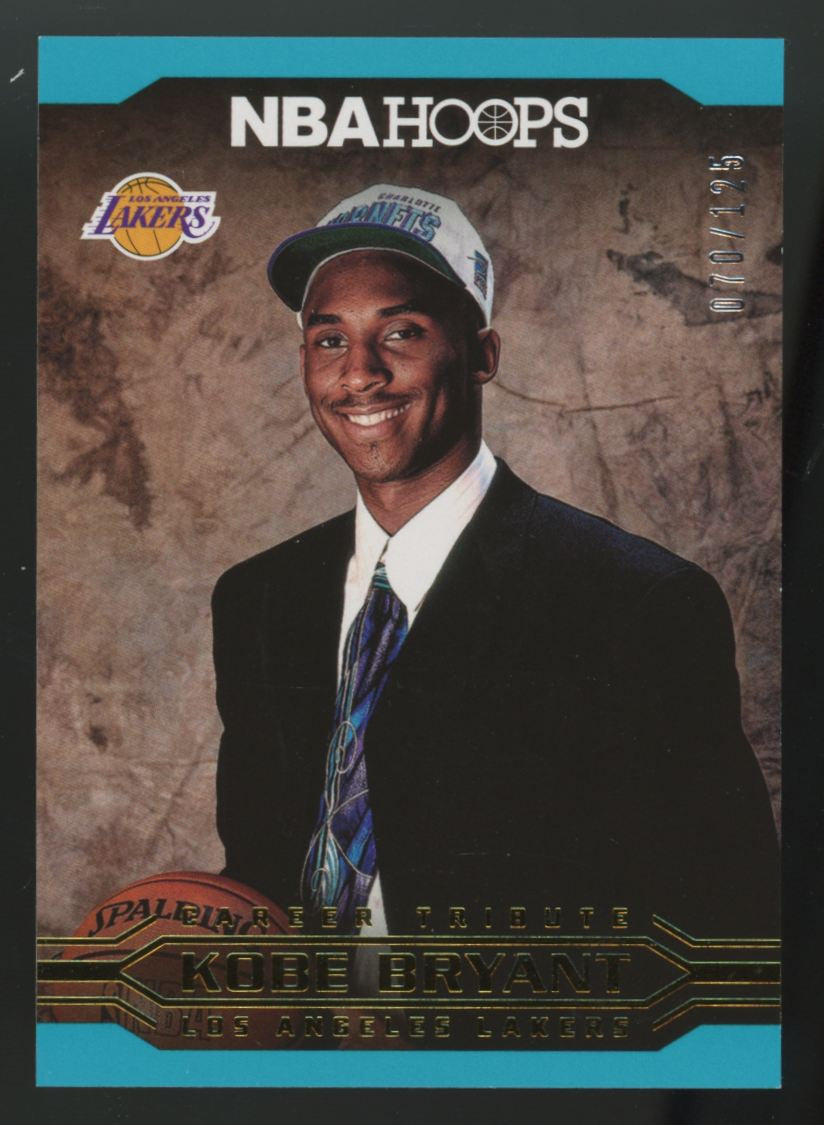 2017-18 Panini Hoops Kobe Bryant Career Tribute Teal /125 #291