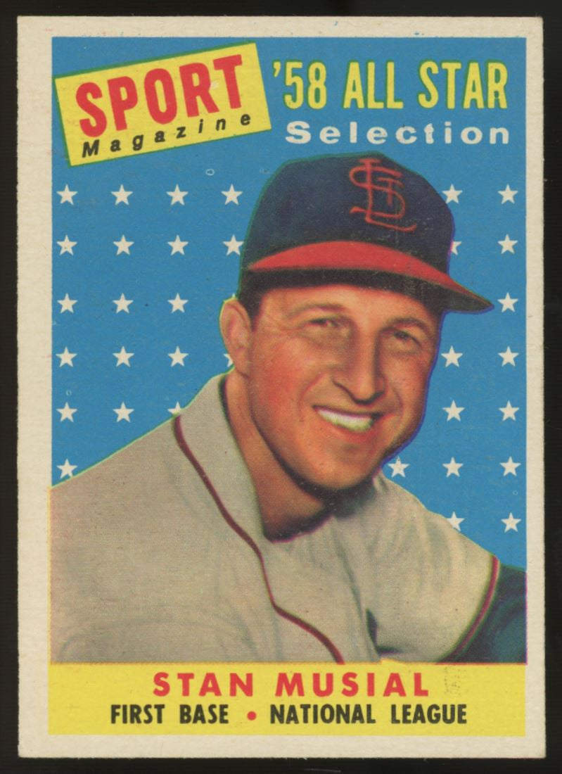 1958 Topps Stan Musial All Star #476 EX+ "B"