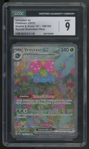 2023 Pokemon Venusaur ex 151 Special Illustration Rare #198 CGC 9