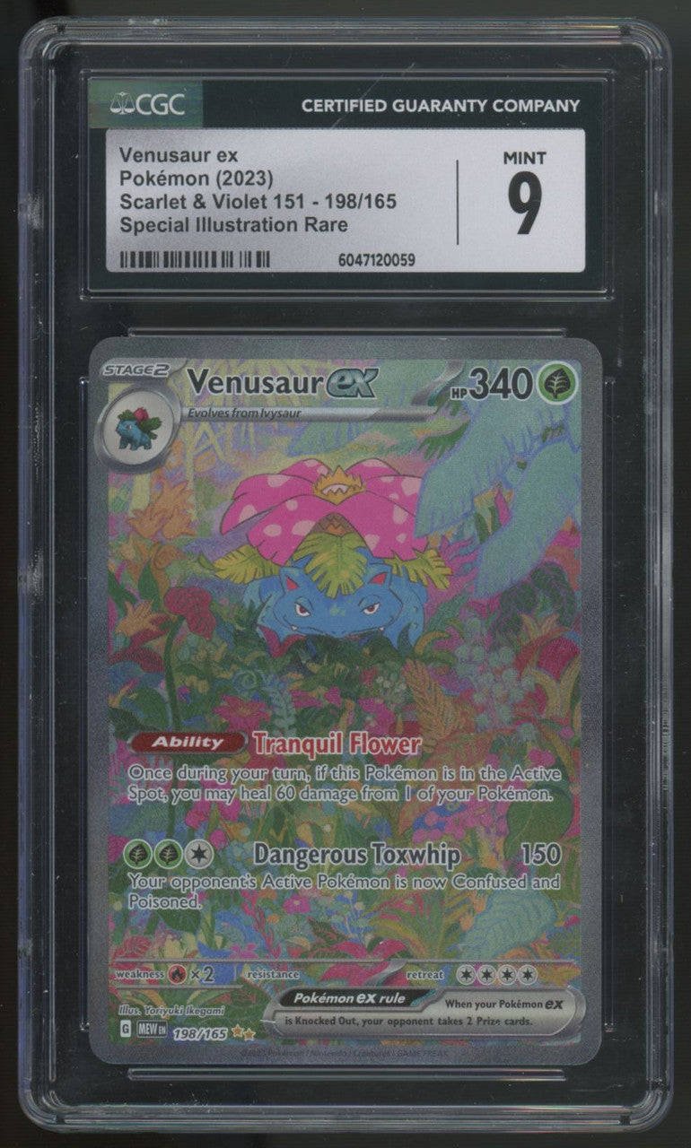 2023 Pokemon Venusaur ex 151 Special Illustration Rare #198 CGC 9