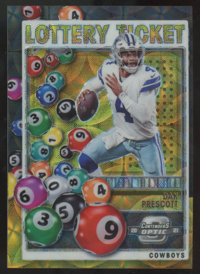 2021 Contenders Optic Dak Prescott Lottery Ticket Black Scope /25 #LT-DPR