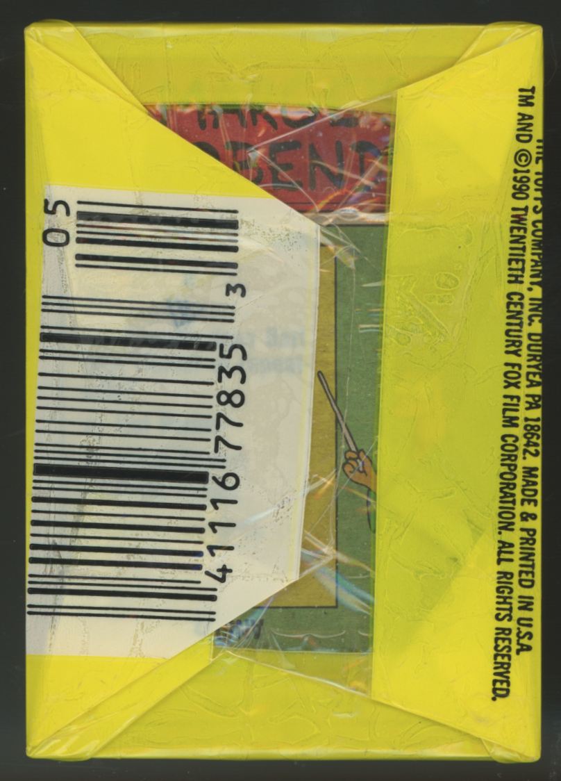 1990 Topps The Simpson's Factory Sealed Wax Pack