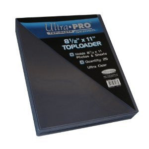 8.5x11 Top Loader Ultra Pro (Pack of 25)