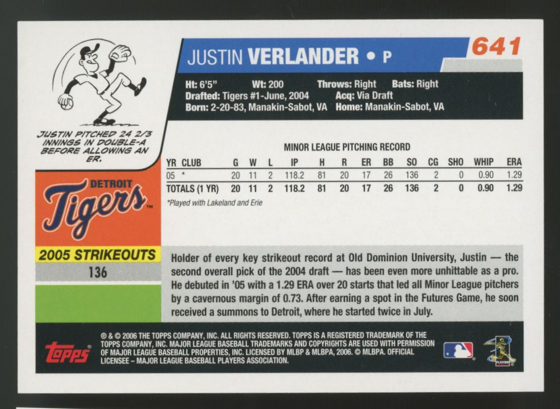 2006 Topps Baseball Complete Set (660) Verlander Zimmerman RC