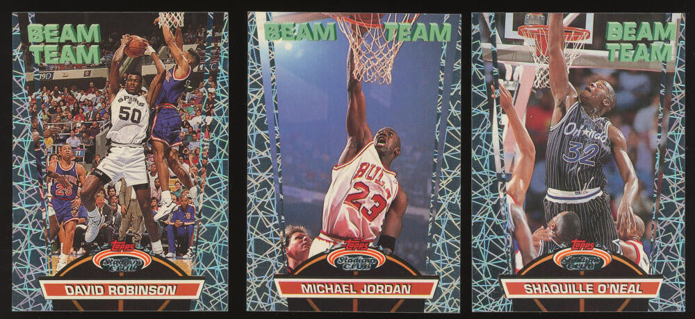 1992-93 Stadium Club Beam Team Complete Set 1-21 Jordan Shaq