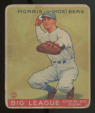 1933 Goudey Morris "Moe" Berg #158 P/F