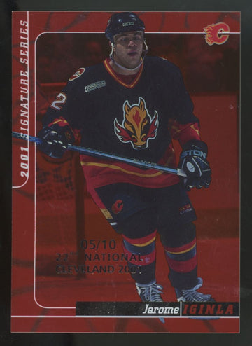 2000-01 In The Game Jarome Iginla Signature Series 22nd National Cleveland /10