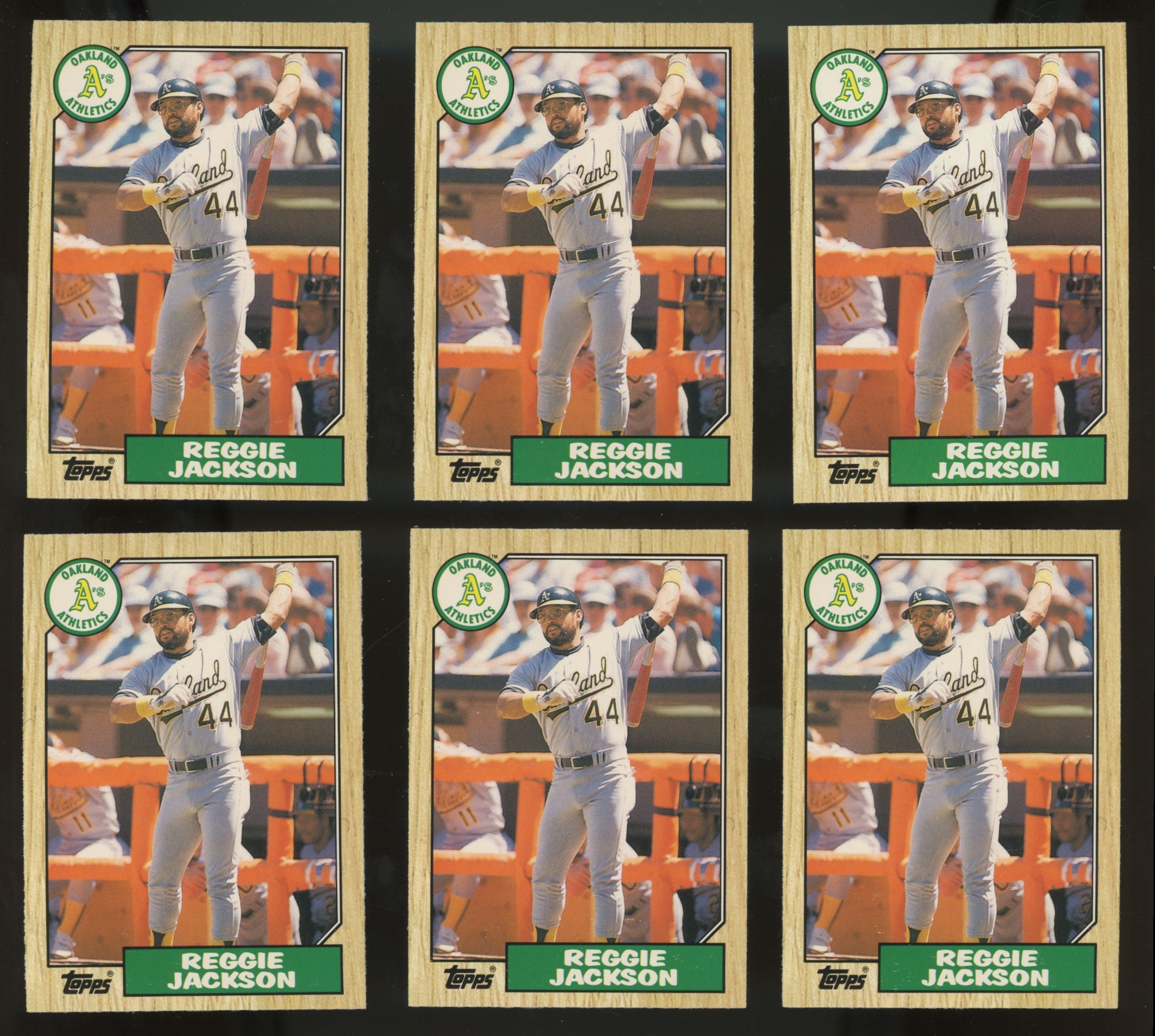 1987 Topps Traded Reggie Jackson #52T (Lot of 50)