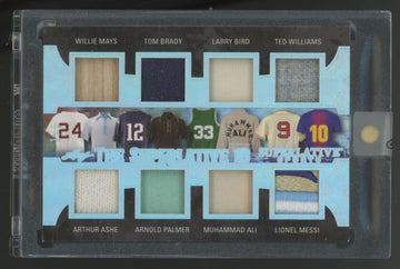 2020 Leaf Superlative Bryant/DiMaggio/Messi/Brady/Ali/Bird/Tyson++ 16 Patch 1/1