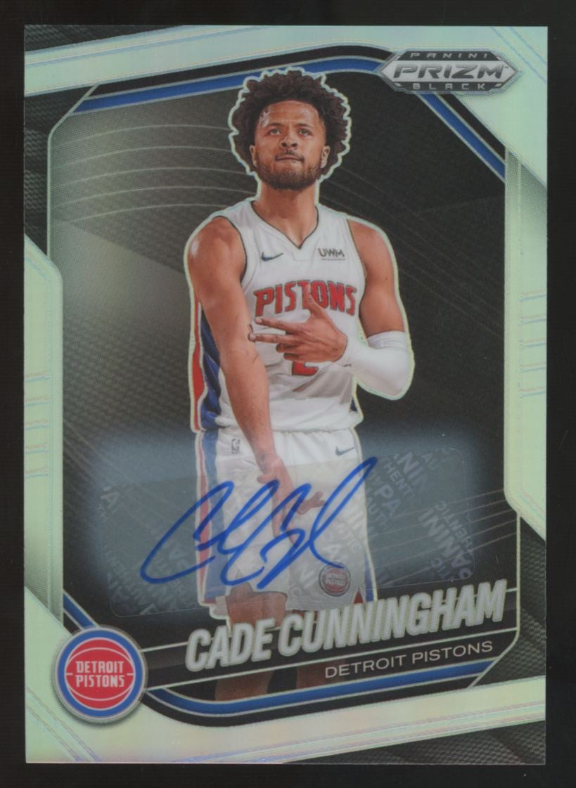 2024-25 Panini Prizm Black Cade Cunningham Silver Auto #8