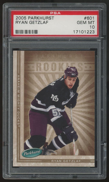 2005-06 Parkhurst Ryan Getzlaf RC #601 PSA 10