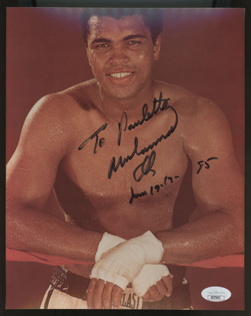 Muhammad Ali Signed Autographed Inscribed 8x10 Photo JSA *602